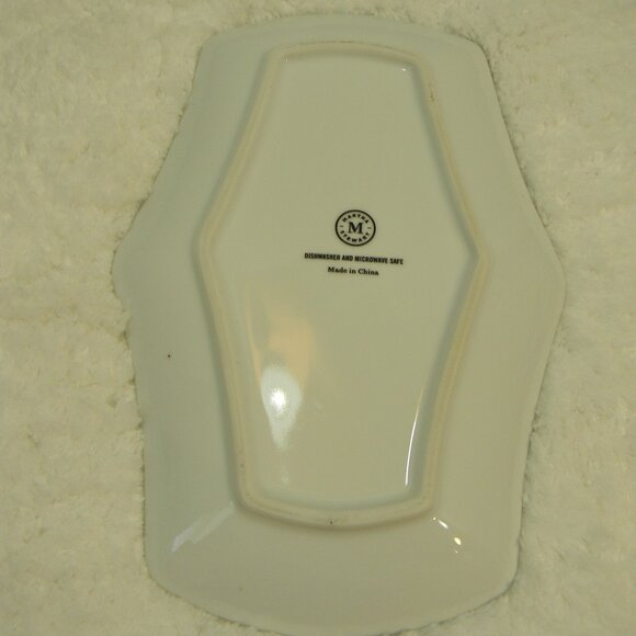 Martha Stewart Botanical Garden Shaped Decorative Plates Set of 4 Green Purple - Picture 7 of 7